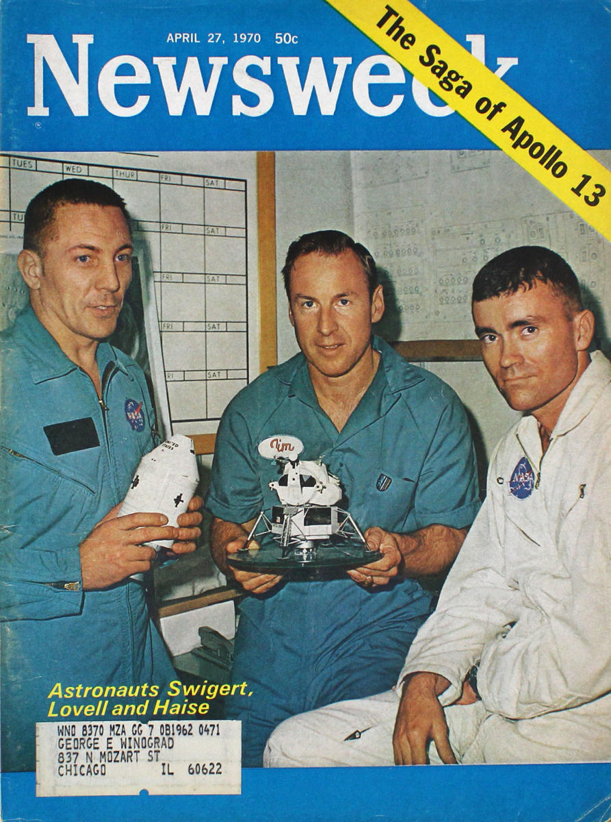 Cover of Newsweek, April 27, 1970 Apollo 13 issue