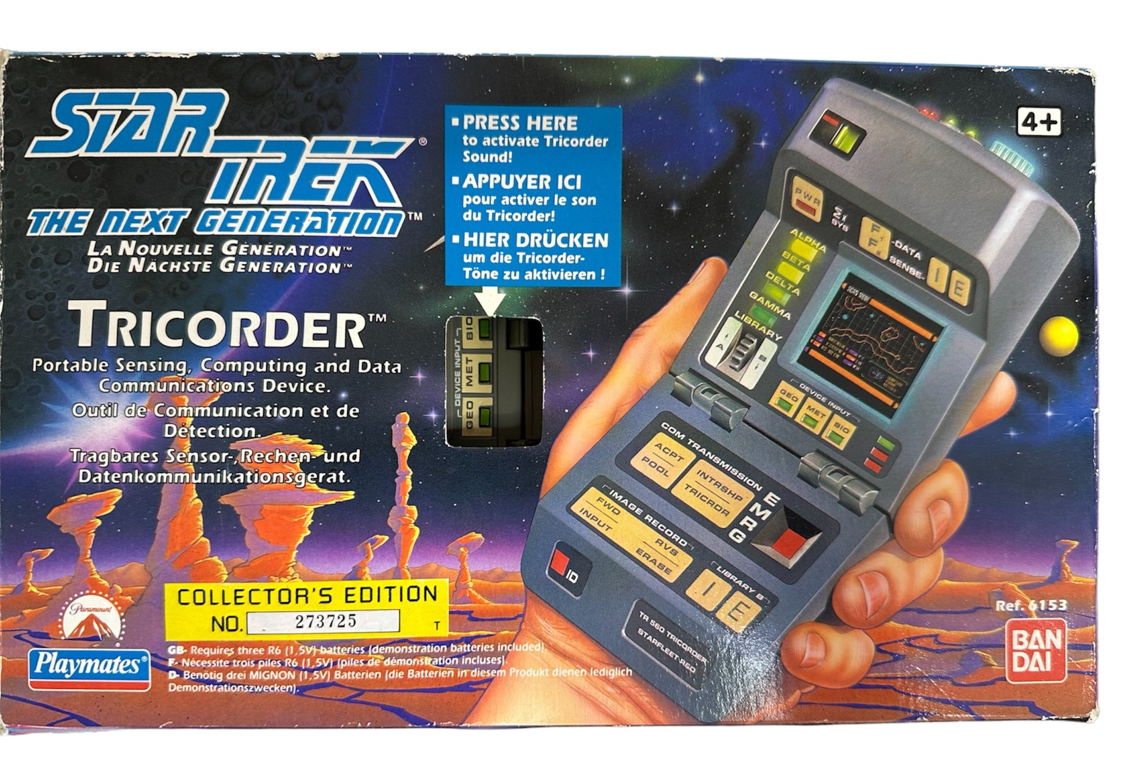 1993 Playmates Star Trek: The Next Generation Tricorder