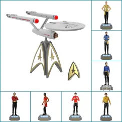 U.S.S. Enterprise Musical Treetopper Set with Mirror, Mirror character ornaments