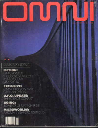 Cover of Omni magazine, October 1978 premiere issue